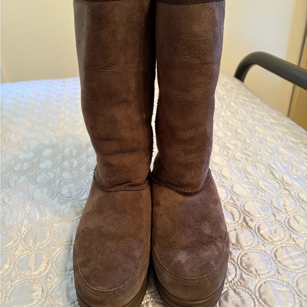 Ugg Brown Winter Boots- Bailey Button Boot - image 1